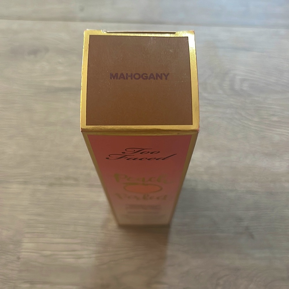 Too faced perfect peach foundation shade mahogany